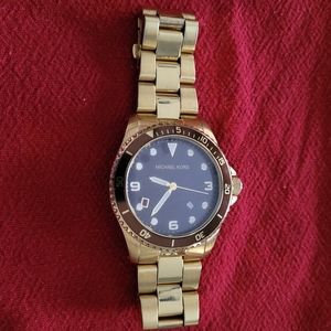 Michael Kors brown gold tone watch size small